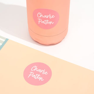 Large Round Name Labels - FULL COLOUR - Arlo & Co