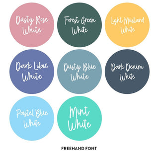 Large Round Name Labels - FULL COLOUR - Arlo & Co