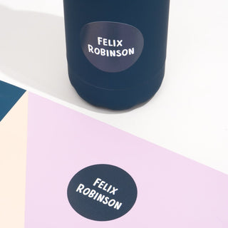 Large Round Name Labels - FULL COLOUR - Arlo & Co