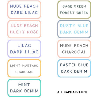 Medium Name Labels - CLASSIC - Arlo & Co