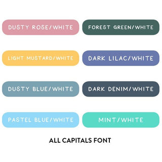 Mini Pencil Labels - FULL COLOUR - Arlo & Co