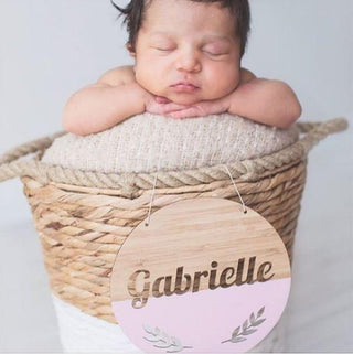 Round Customised Name Plaque - Arlo and Co