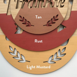 Round Customised Name Plaque - Arlo & Co