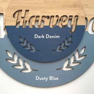 Round Customised Name Plaque - Arlo & Co