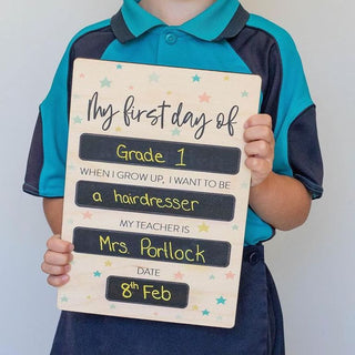 First Day Milestone Boards - Arlo & Co
