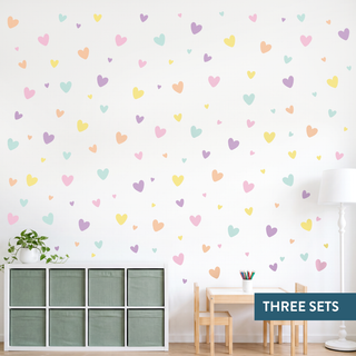 Hearts Decal Set - pastels