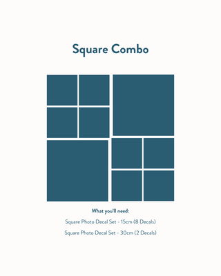 Square Photo Decal Set - 30.5cm - Arlo and Co