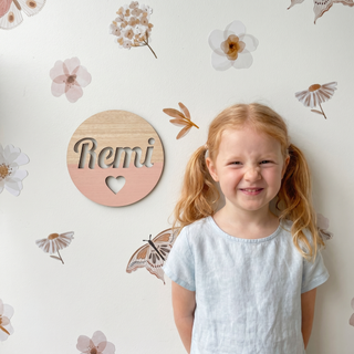 Round Customised Name Plaque - Arlo and Co