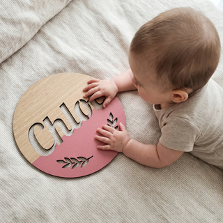 Round Customised Name Plaque - Arlo and Co