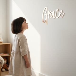 Rose Gold Mirror Name Plaque - 5 Fonts, 3 Sizes - Arlo and Co