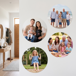 Round Photo Decal Set - 15cm