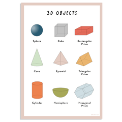 3D Objects Wall Decal - Arlo & Co