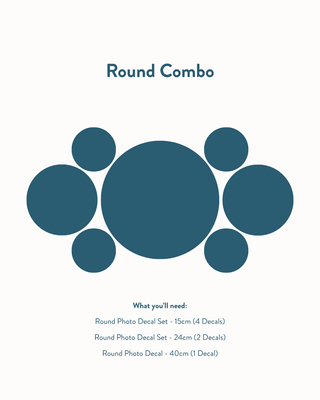 Round Photo Decal Set - 15cm - Arlo and Co