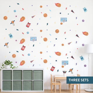 Basketball Wall Decal Set