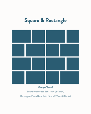 Rectangular Photo Decal Set - 15cm x 22.5cm - Arlo and Co