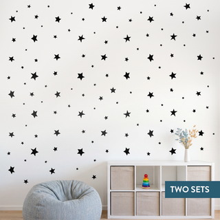 Star Decal Set - Black