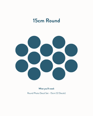 Round Photo Decal Set - 15cm - Arlo and Co
