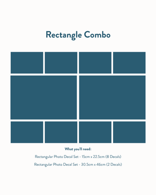 Rectangular Photo Decal Set - 15cm x 22.5cm - Arlo and Co