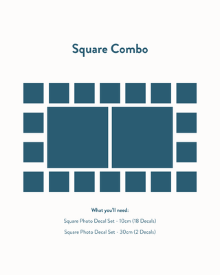 Square Photo Decal Set - 30.5cm - Arlo and Co