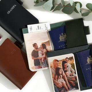 Photo Leather Passport Holder - Arlo and Co