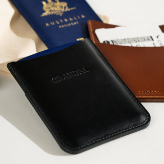 Personalised Passport Sleeve for Him - Arlo and Co