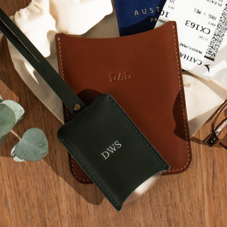 Leather Luggage Tag for Him - Arlo and Co
