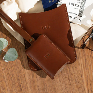 Leather Luggage Tag for Him - Arlo and Co