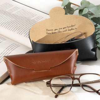 Personalised Leather Glasses Case - Arlo and Co