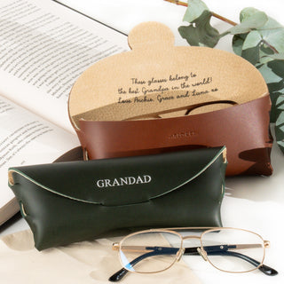 Personalised Leather Glasses Case - Arlo and Co