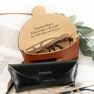 Personalised Leather Glasses Case - Arlo and Co