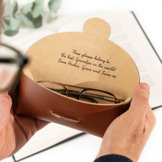Personalised Leather Glasses Case - Arlo and Co
