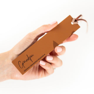 Personalised Leather Bookmark For Him - Arlo and Co