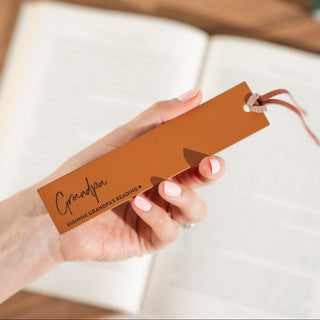 Personalised Leather Bookmark For Him - Arlo and Co
