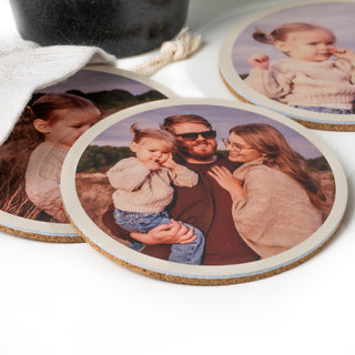 Leather Photo Coaster Set - Arlo and Co
