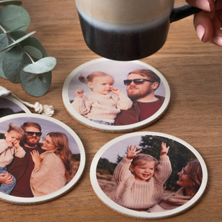 Leather Photo Coaster Set - Arlo and Co