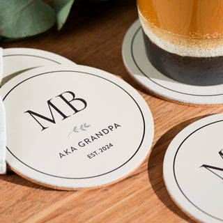 Personalised Leather Coaster Set - Arlo and Co