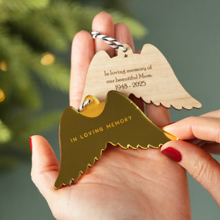 Luxe Angel Wing Ornament - Arlo and Co