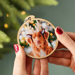 Bamboo Photo Ornament - Arlo and Co