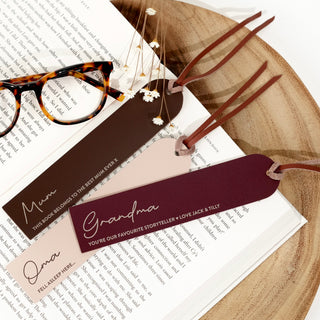 Personalised Leather Bookmark - Arlo and Co