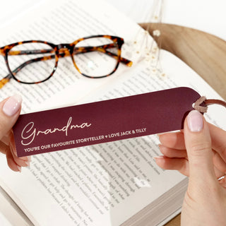 Personalised Leather Bookmark - Arlo and Co