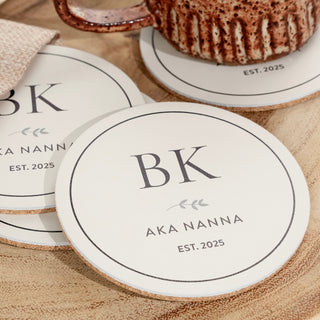 Personalised Leather Coaster Set - Arlo and Co