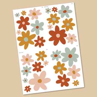 Bloom Decal Set - earth tones - Arlo and Co
