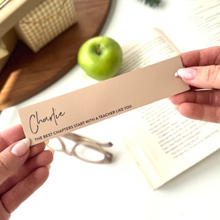 Personalised Leather Bookmark - Arlo and Co