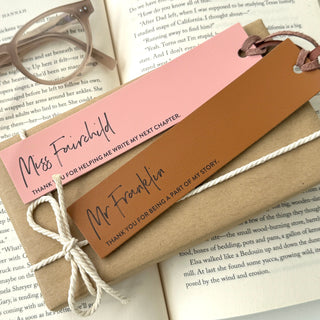 Personalised Leather Bookmark - Arlo and Co
