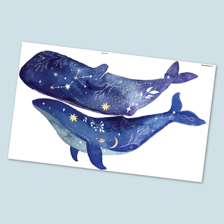 Cosmic Whales Decals - Arlo and Co