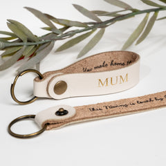 Personalised Leather Keytag For Her - Arlo and Co