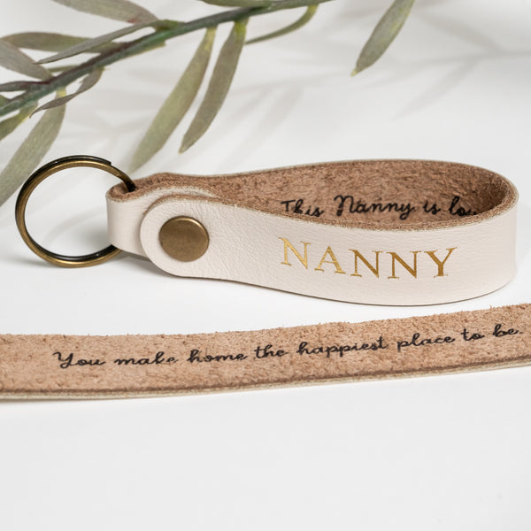 Personalised Leather Keytag For Her