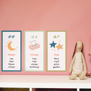 Consonant & Vowel Blends - Wall Decal Sets - Arlo and Co