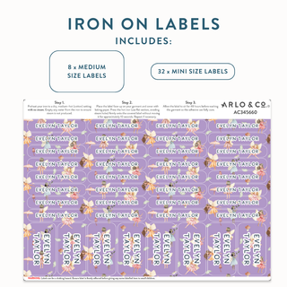 Iron On (PATTERN) Name Labels - Arlo and Co
