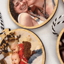 Bamboo Photo Ornament - Arlo and Co